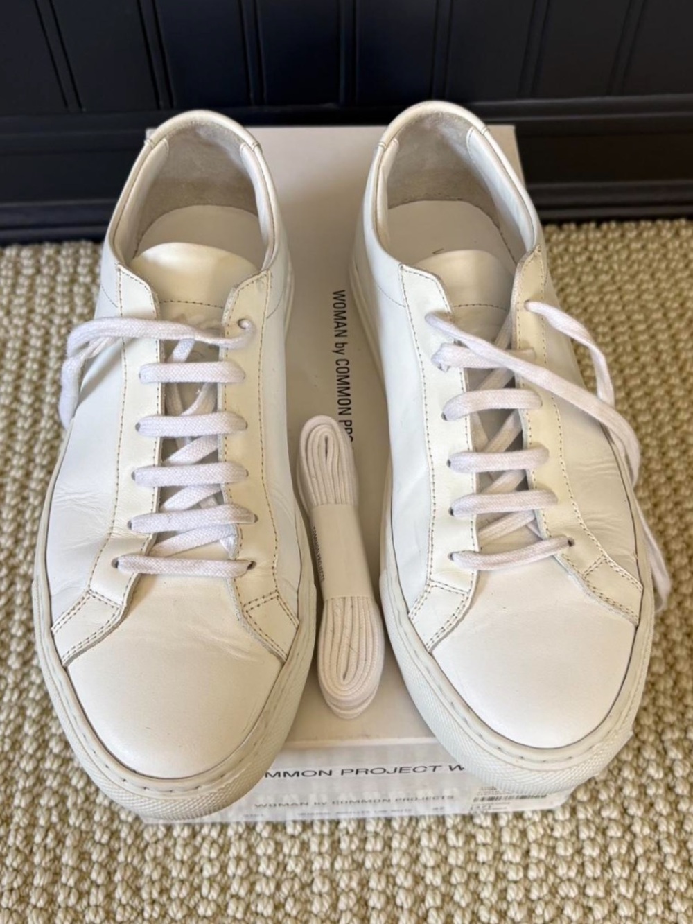 Common Projects White Leather Low-Top Sneakers